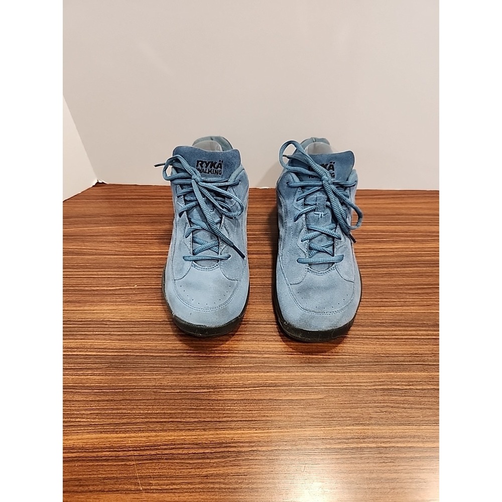 Ryka Blue Suede Catalyst Lace up Walking Hiking Sneaker Shoe 9.5M